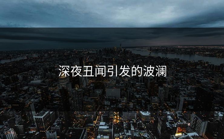 深夜丑闻引发的波澜